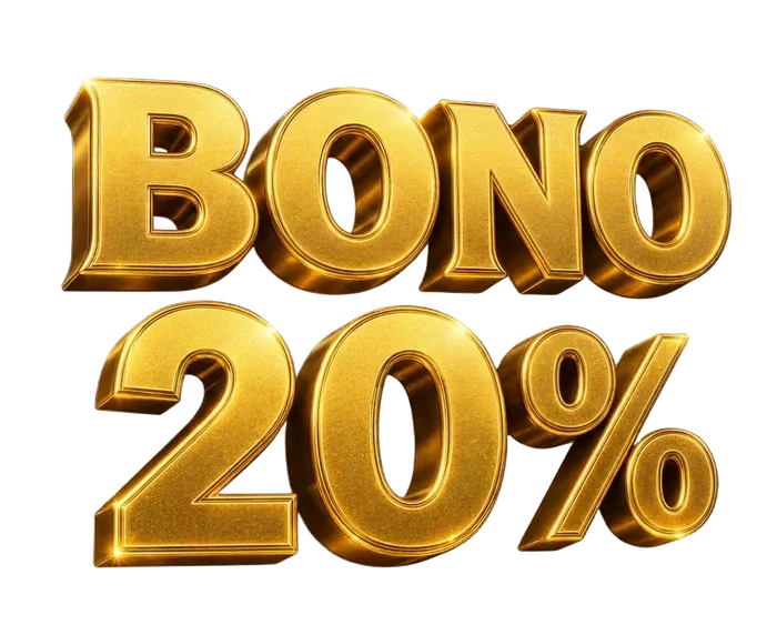 Bono 20% en tu primer depósito